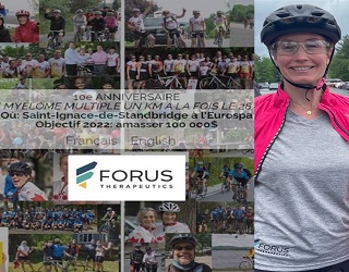 FORUS was a proud sponsor and participant in the Défi Cyclo-Myélome on May 28th, 2022